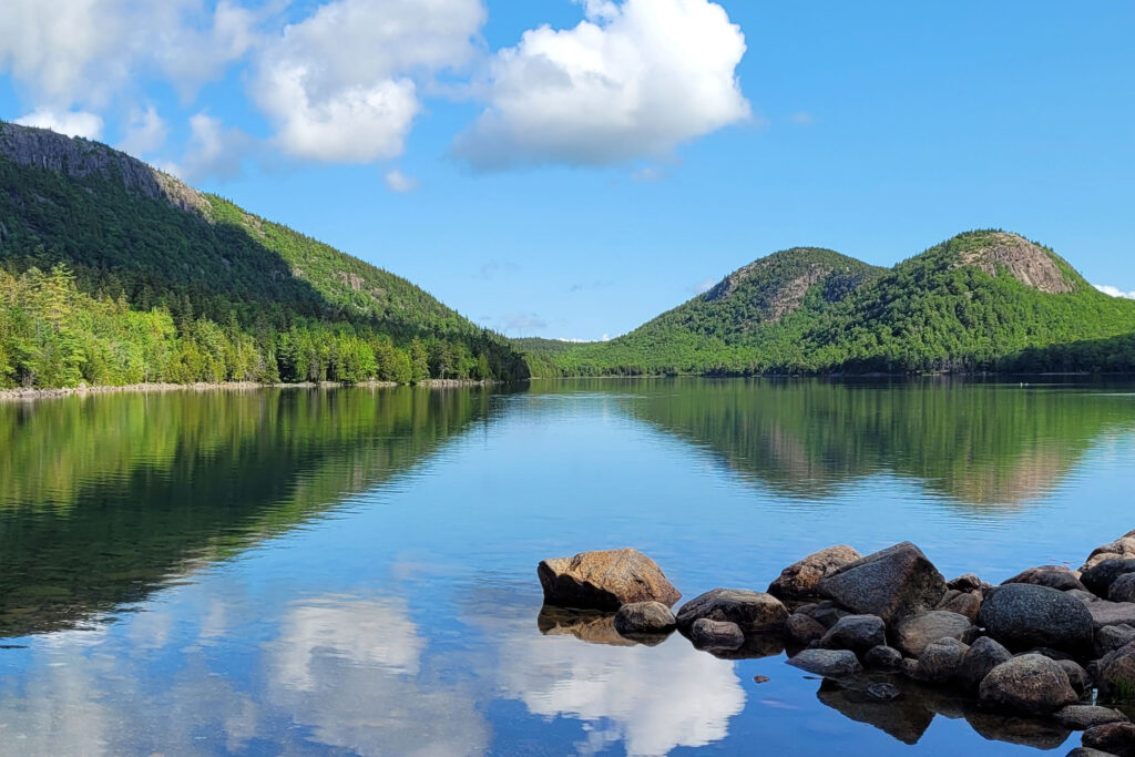 Acadia National Park Bubble Mountains at Jordan Pond